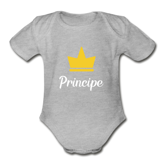 Principe Organic Onesie - heather gray