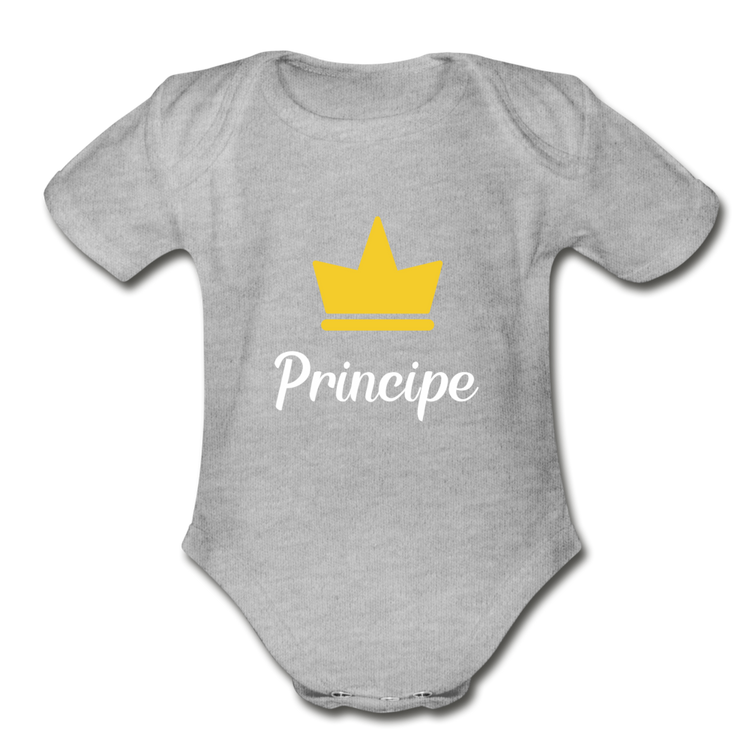 Principe Organic Onesie - heather gray