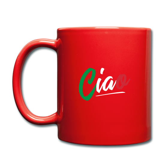 Ciao Full Color Mug 11 oz - red