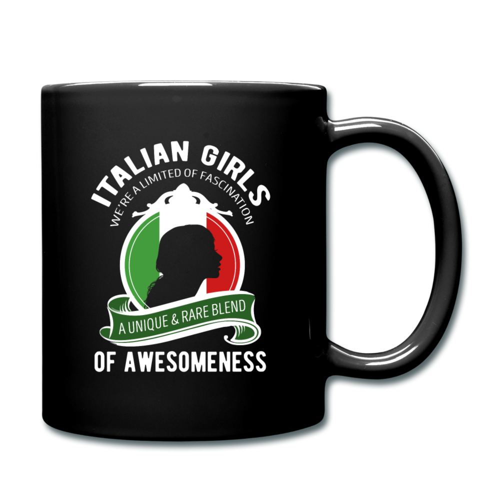 Italian Girls a unique & rare blend Full Color Mug 11 oz - black