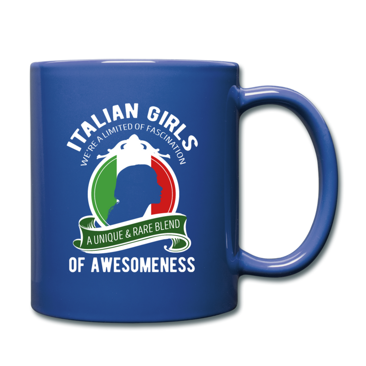 Italian Girls a unique & rare blend Full Color Mug 11 oz - royal blue