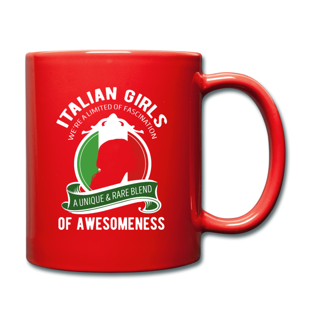 Italian Girls a unique & rare blend Full Color Mug 11 oz - red