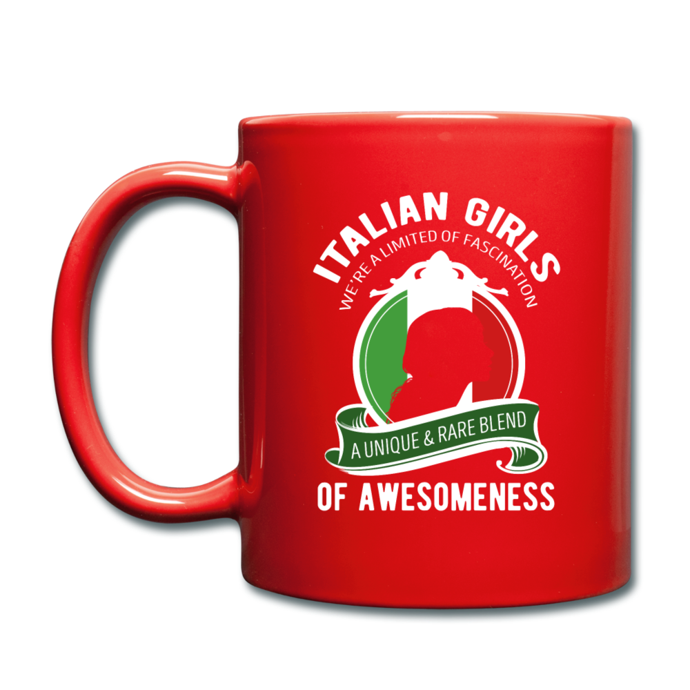Italian Girls a unique & rare blend Full Color Mug 11 oz - red