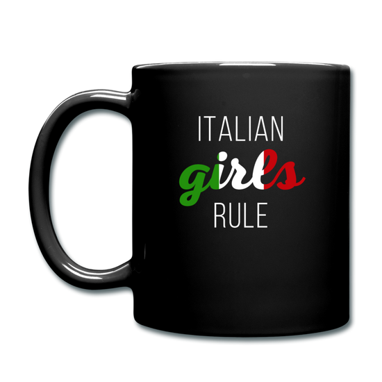 Italian girls rule Full Color Mug 11 oz - black