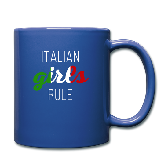 Italian girls rule Full Color Mug 11 oz - royal blue