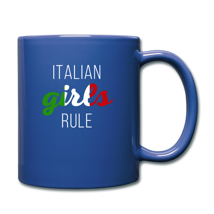 Italian girls rule Full Color Mug 11 oz - royal blue