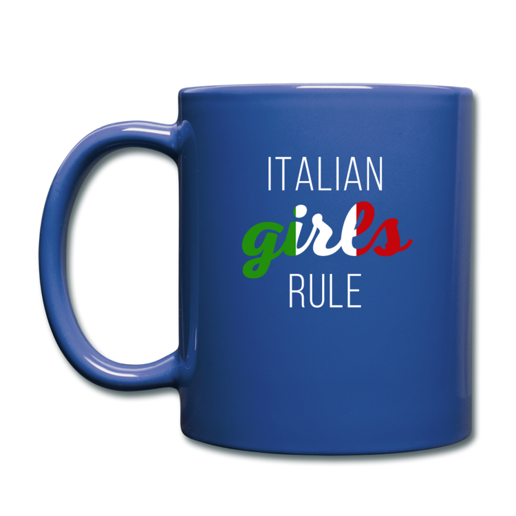 Italian girls rule Full Color Mug 11 oz - royal blue