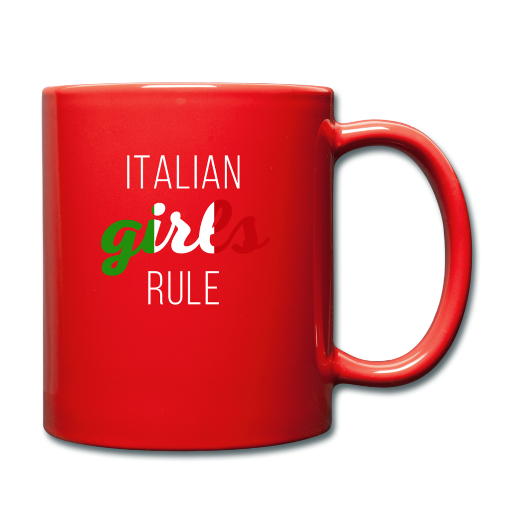 Italian girls rule Full Color Mug 11 oz - red
