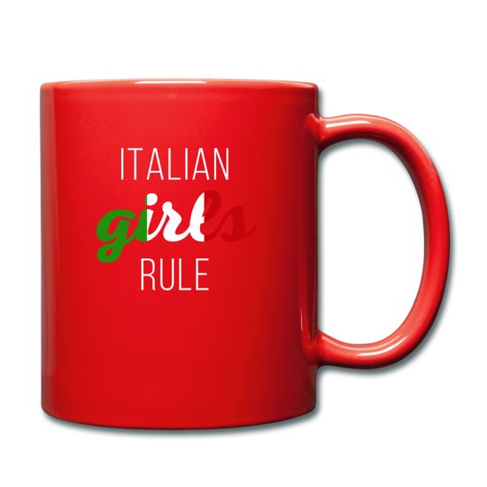 Italian girls rule Full Color Mug 11 oz - red