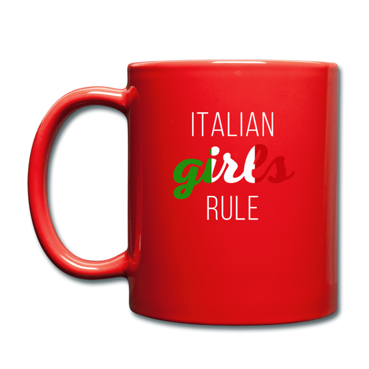 Italian girls rule Full Color Mug 11 oz - red