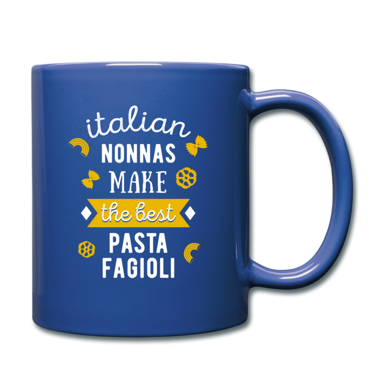 Italian nonnas make the best pasta fagioli Full Color Mug 11 oz - royal blue