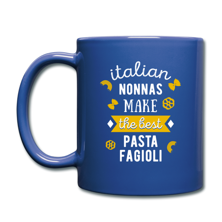 Italian nonnas make the best pasta fagioli Full Color Mug 11 oz - royal blue