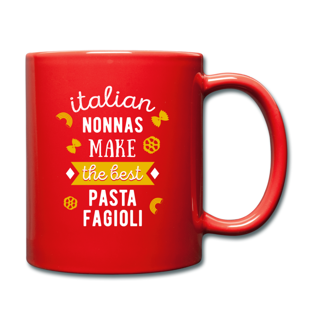 Italian nonnas make the best pasta fagioli Full Color Mug 11 oz - red