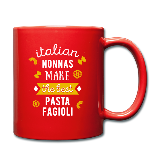 Italian nonnas make the best pasta fagioli Full Color Mug 11 oz - red