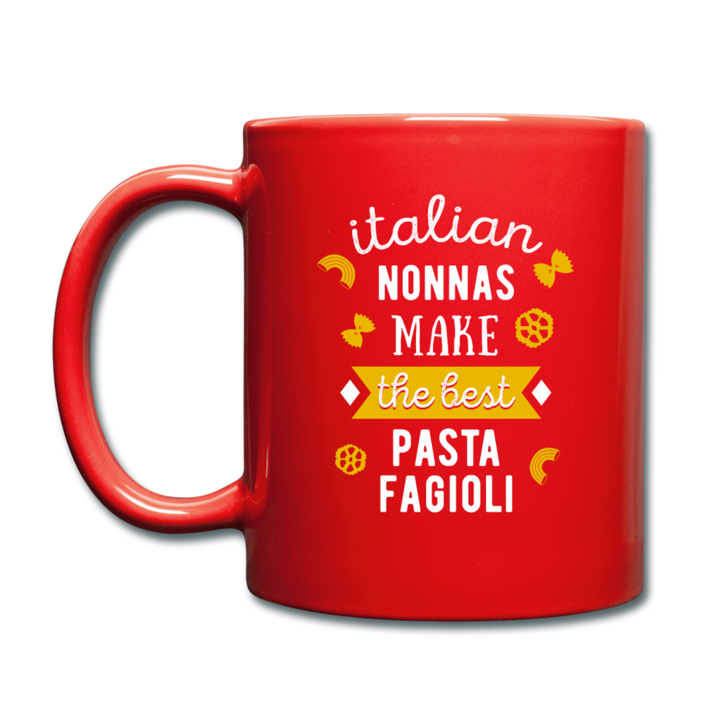 Italian nonnas make the best pasta fagioli Full Color Mug 11 oz - red