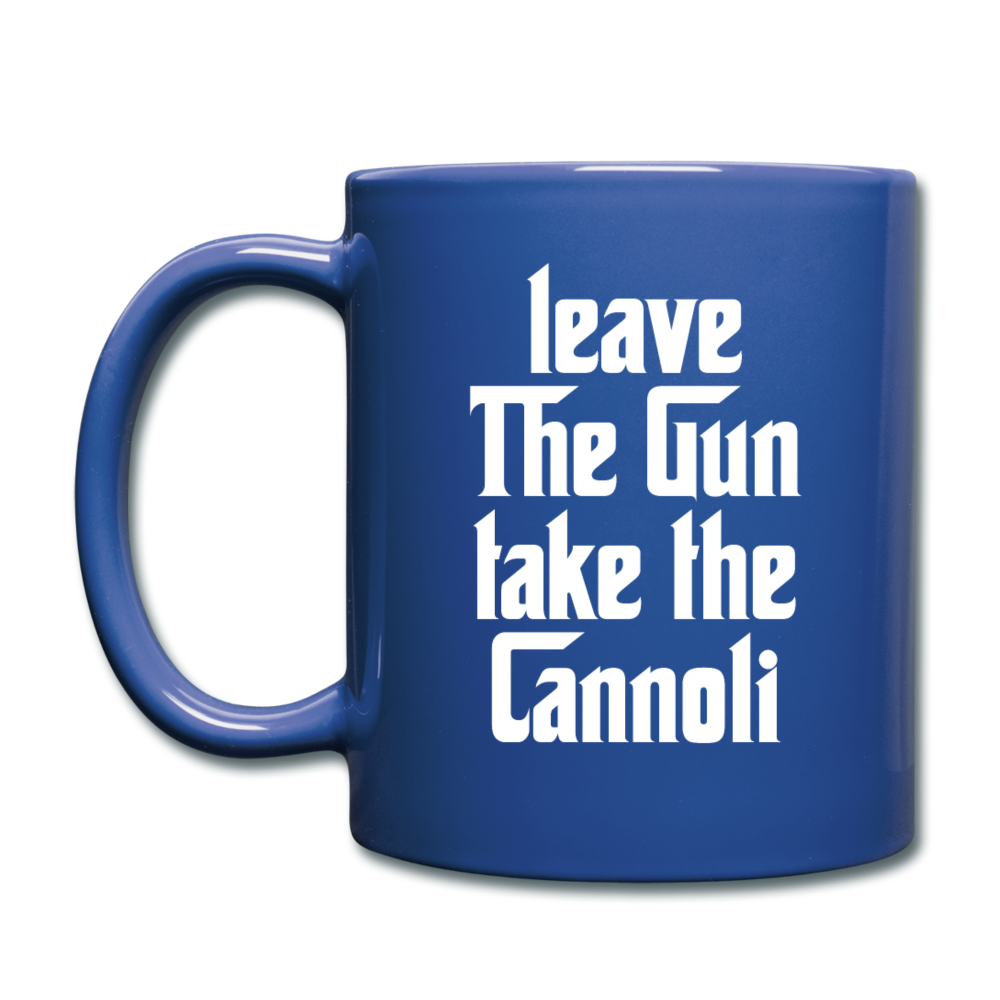 Leave The Gun Take The Cannolis Full Color Mug 11 oz - royal blue