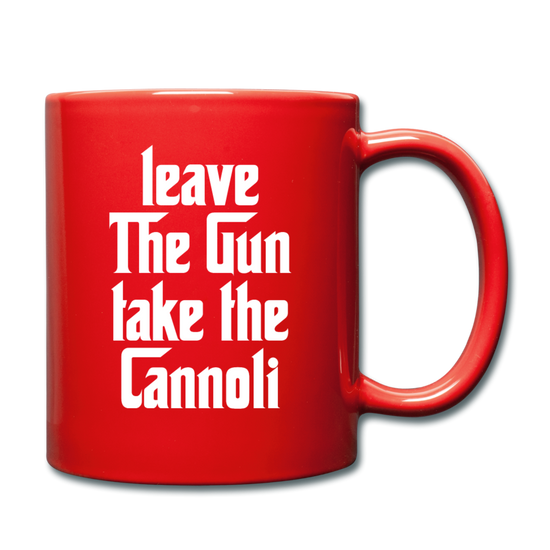 Leave The Gun Take The Cannolis Full Color Mug 11 oz - red