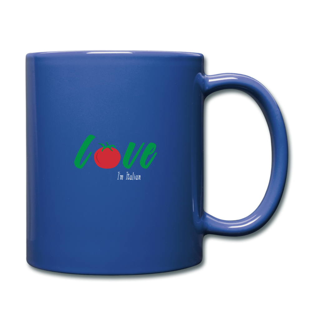 Love I'm Italian Full Color Mug 11 oz - royal blue