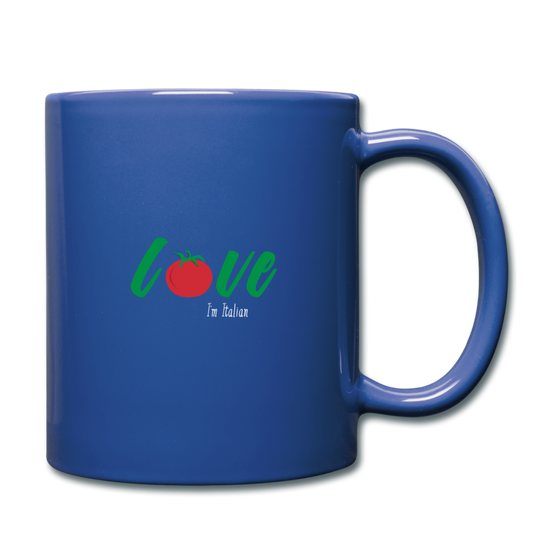 Love I'm Italian Full Color Mug 11 oz - royal blue