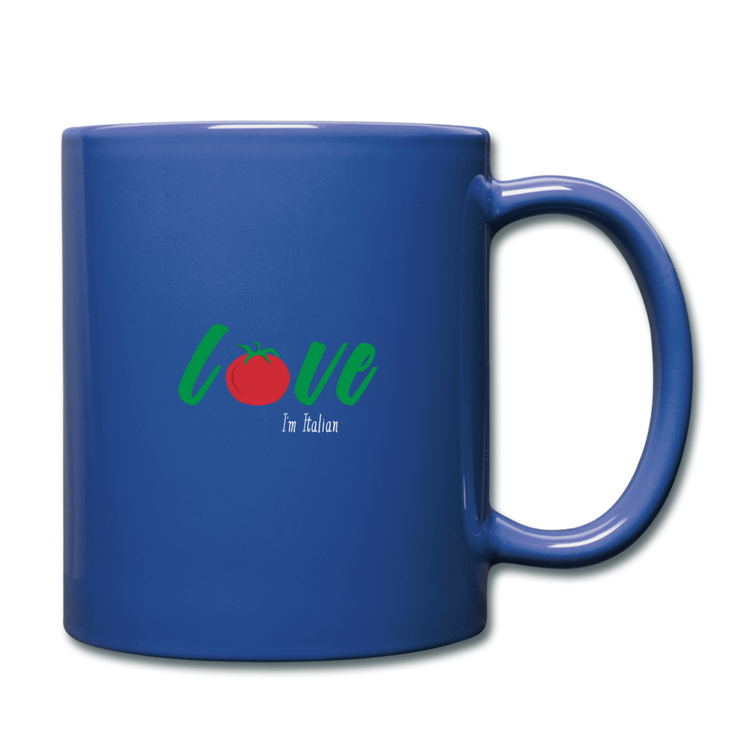 Love I'm Italian Full Color Mug 11 oz - royal blue