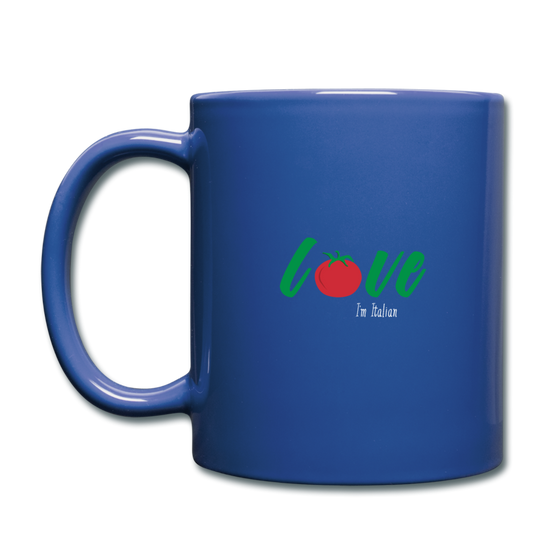 Love I'm Italian Full Color Mug 11 oz - royal blue