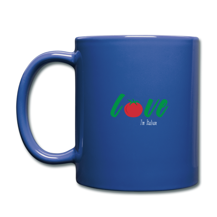 Love I'm Italian Full Color Mug 11 oz - royal blue