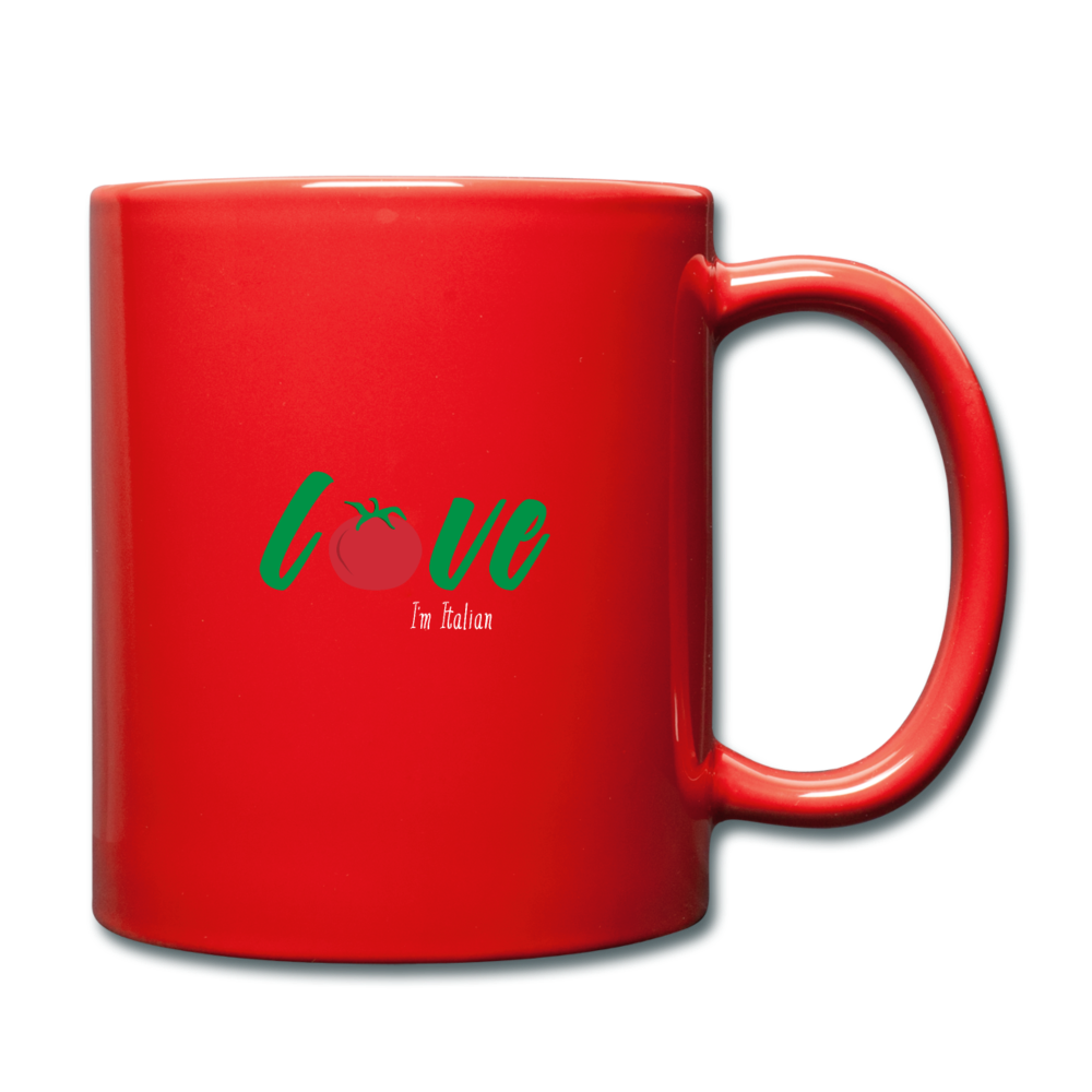 Love I'm Italian Full Color Mug 11 oz - red