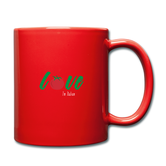 Love I'm Italian Full Color Mug 11 oz - red