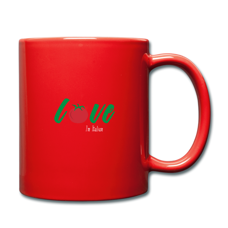 Love I'm Italian Full Color Mug 11 oz - red