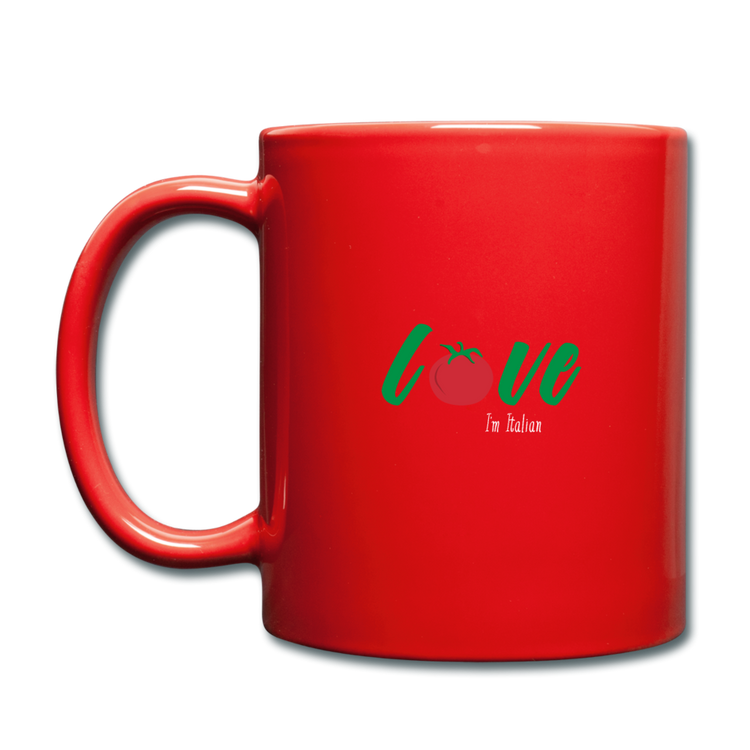 Love I'm Italian Full Color Mug 11 oz - red