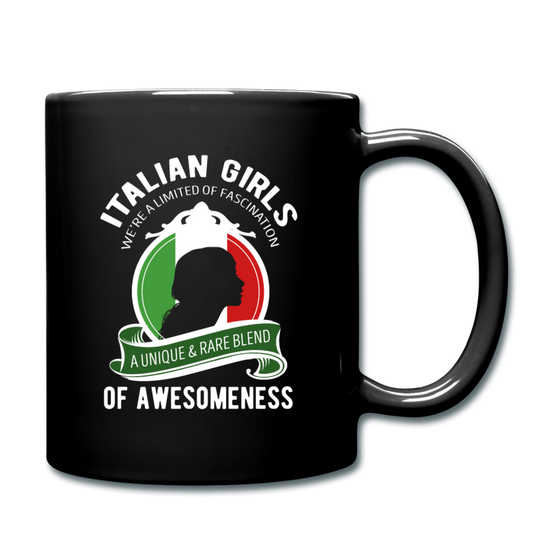 Italian Girls a unique & rare blend Full Color Mug 11 oz - black