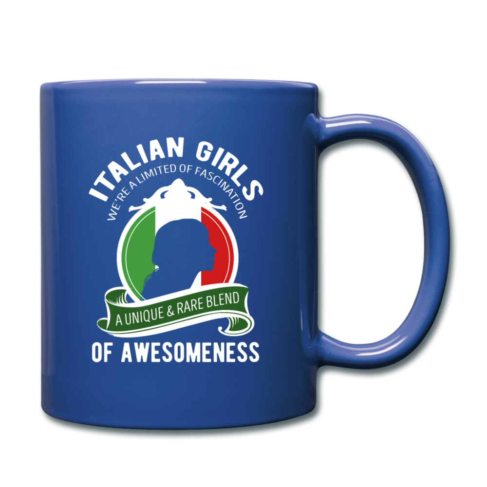 Italian Girls a unique & rare blend Full Color Mug 11 oz - royal blue