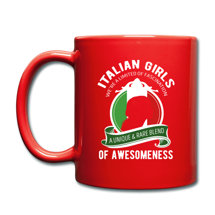 Italian Girls a unique & rare blend Full Color Mug 11 oz - red