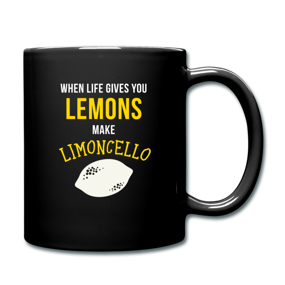 When life gives you lemons make Limoncello Full Color Mug 11 oz - black