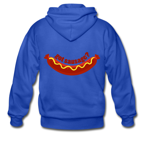 Got Sausage? Unisex ZIP Hoodie - royal blue