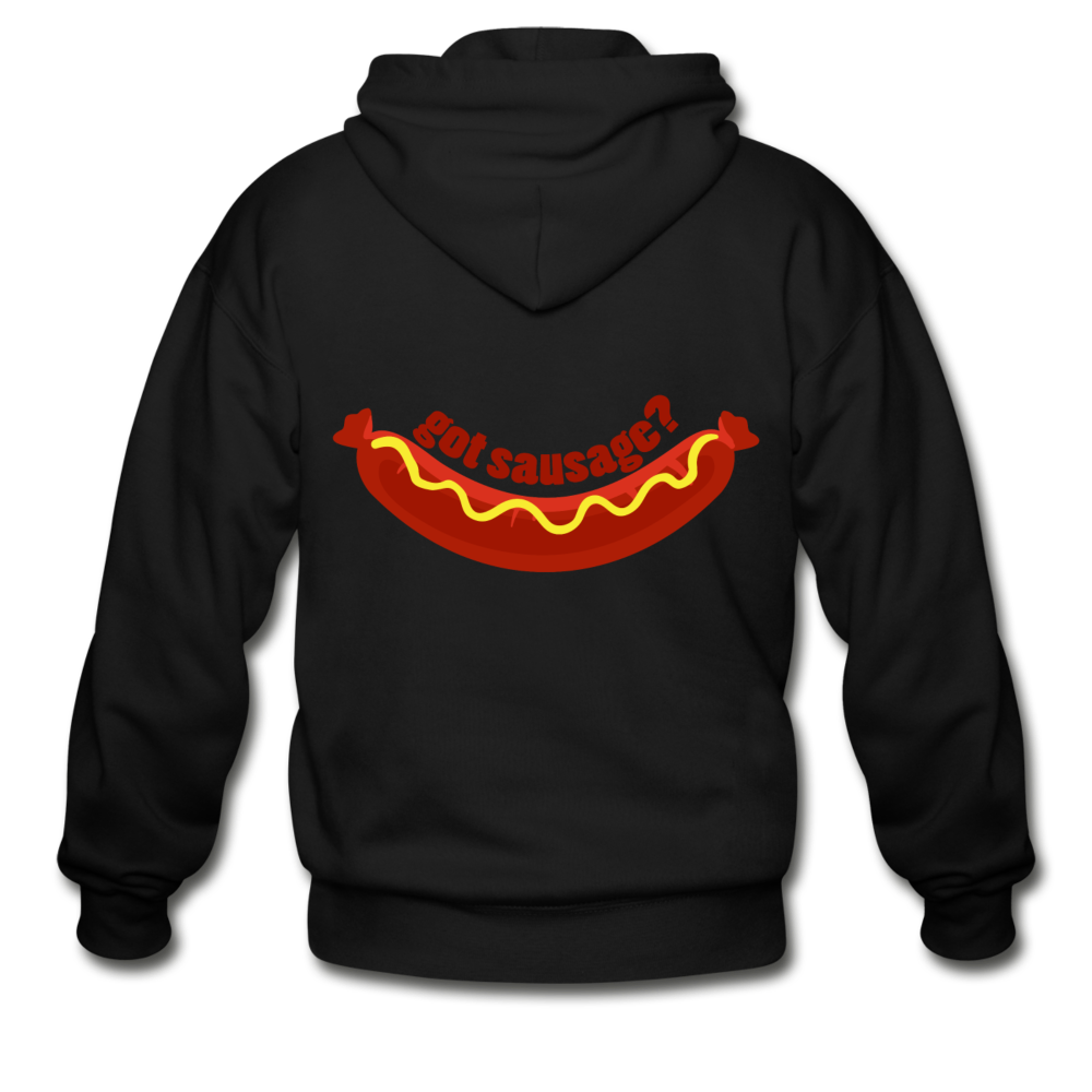 Got Sausage? Unisex ZIP Hoodie - black
