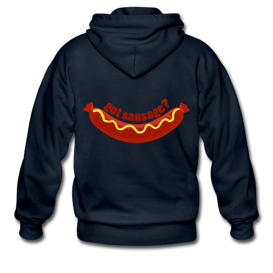 Got Sausage? Unisex ZIP Hoodie - navy