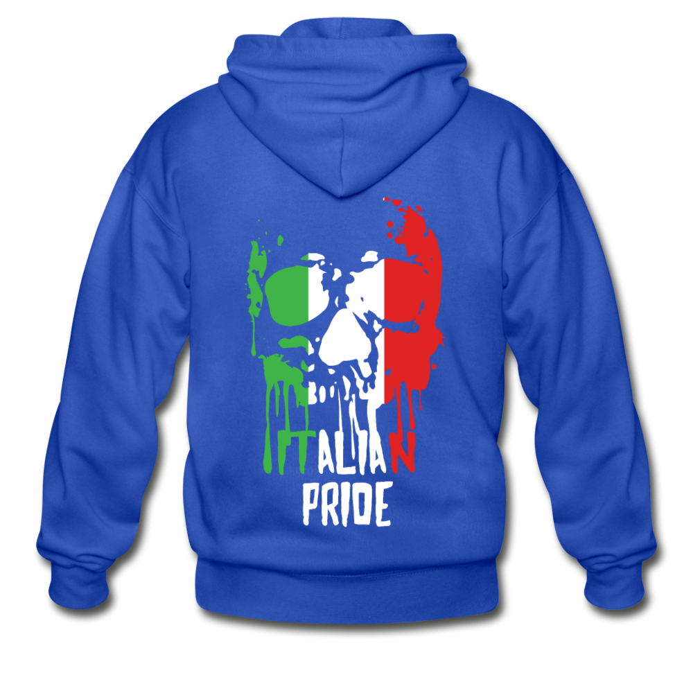 Italian Pride Unisex ZIP Hoodie - royal blue