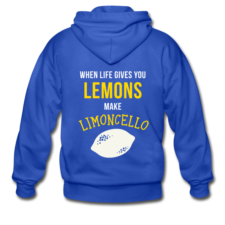 When life gives you lemons make Limoncello Unisex ZIP Hoodie - royal blue