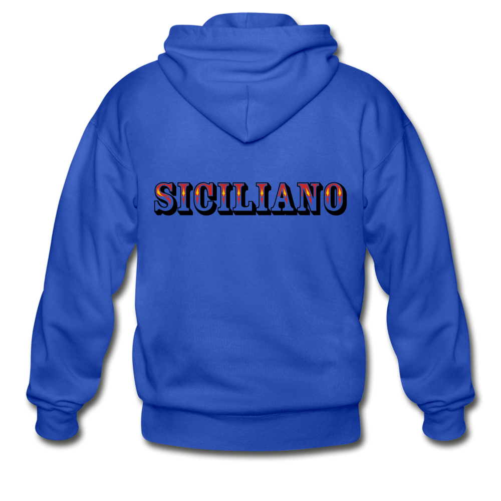 Siciliano Unisex ZIP Hoodie - royal blue