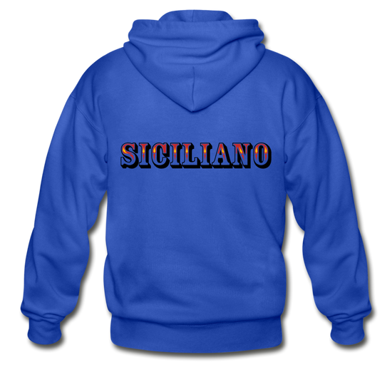 Siciliano Unisex ZIP Hoodie - royal blue