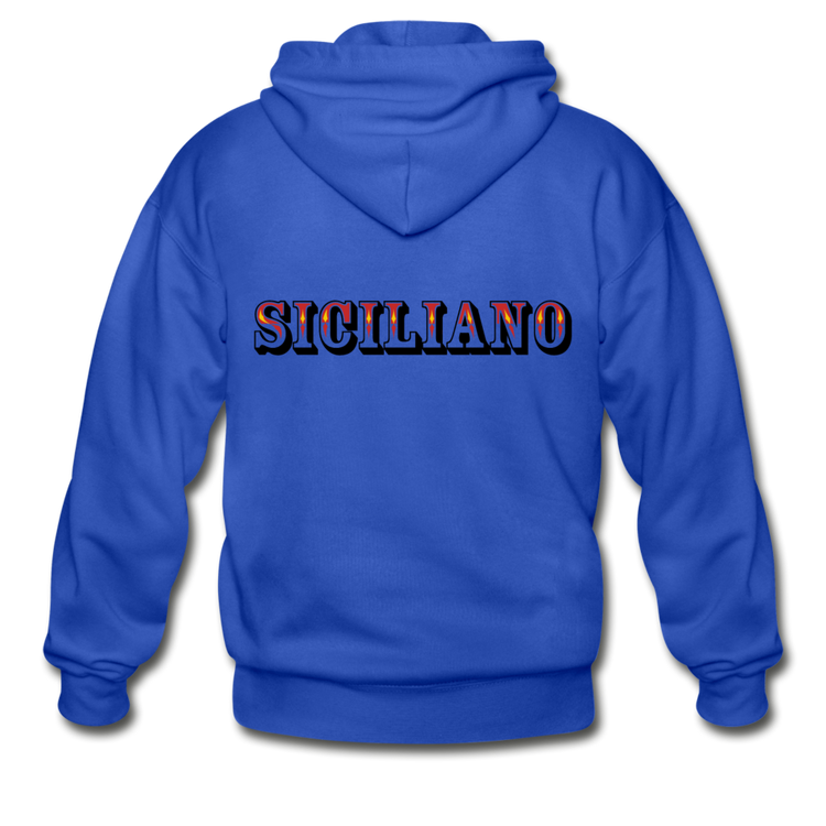 Siciliano Unisex ZIP Hoodie - royal blue