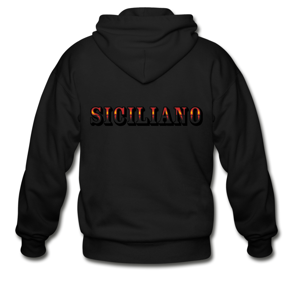 Siciliano Unisex ZIP Hoodie - black