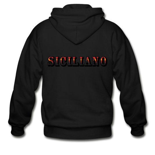 Siciliano Unisex ZIP Hoodie - black