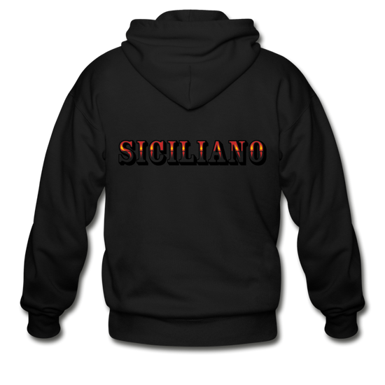 Siciliano Unisex ZIP Hoodie - black