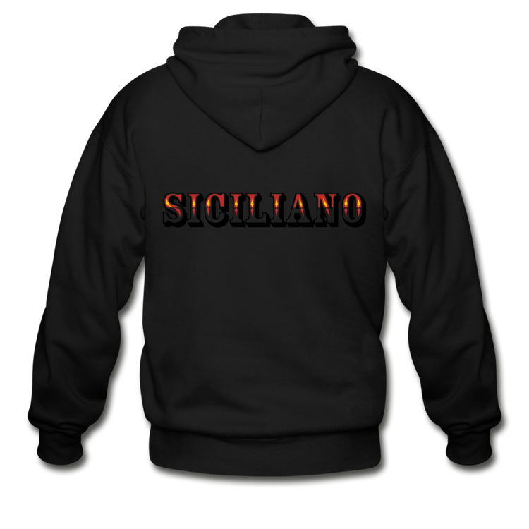 Siciliano Unisex ZIP Hoodie - black