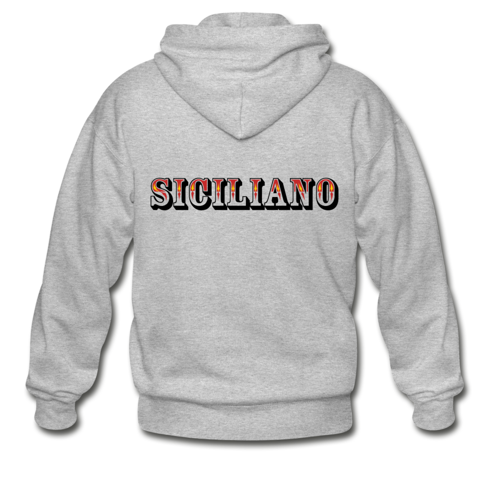 Siciliano Unisex ZIP Hoodie - heather gray