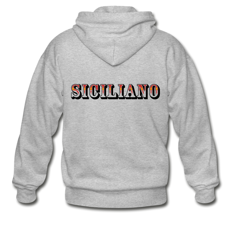 Siciliano Unisex ZIP Hoodie - heather gray