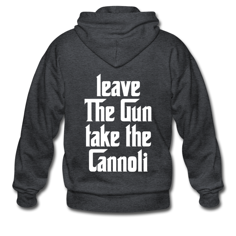 Leave The Gun Take The Cannolis Unisex ZIP Hoodie - deep heather