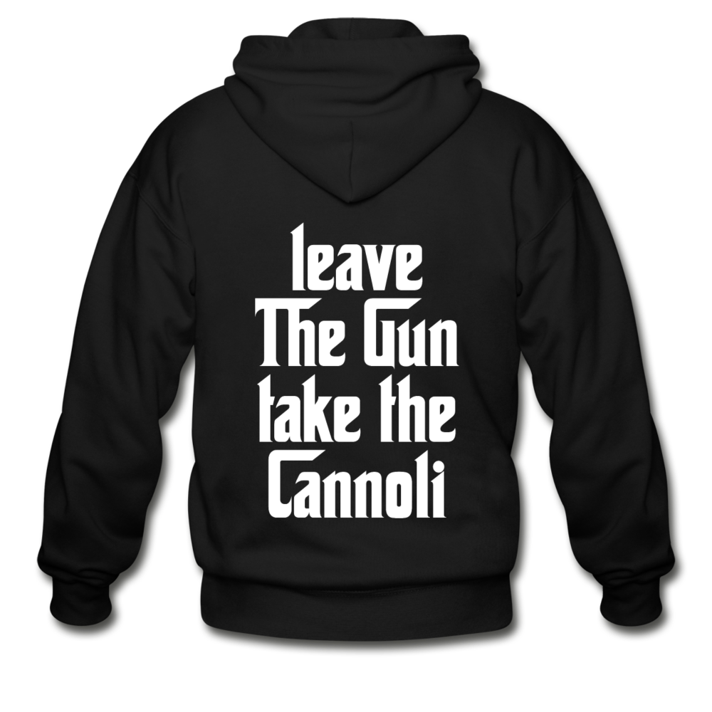 Leave The Gun Take The Cannolis Unisex ZIP Hoodie - black